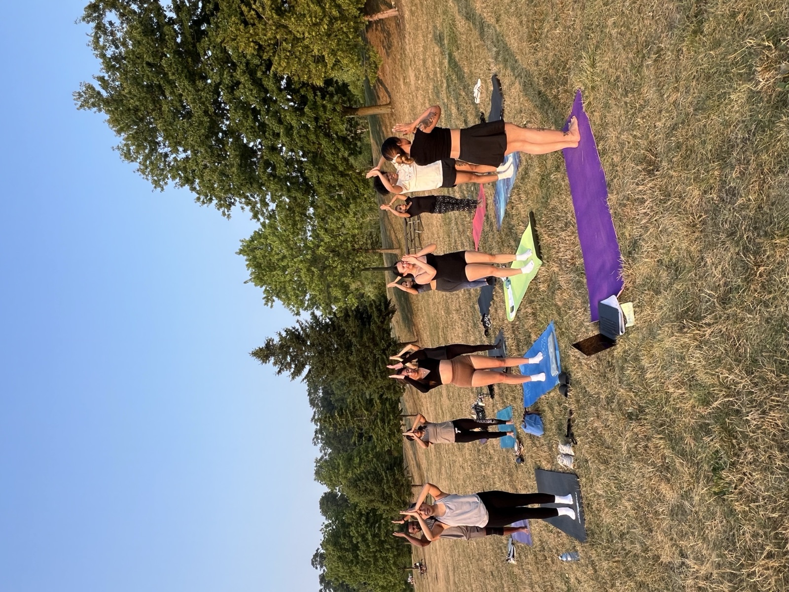 Standing pose, sunset class